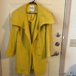 BB Dakota Vibrant Yellow Trench Coat
